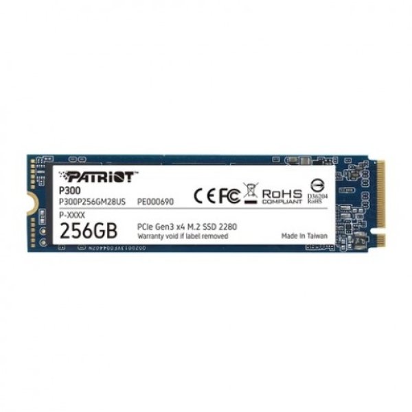 Patriot P300 256GB M.2 2280 PCIe Gen 3 x4 NVMe Internal SSD